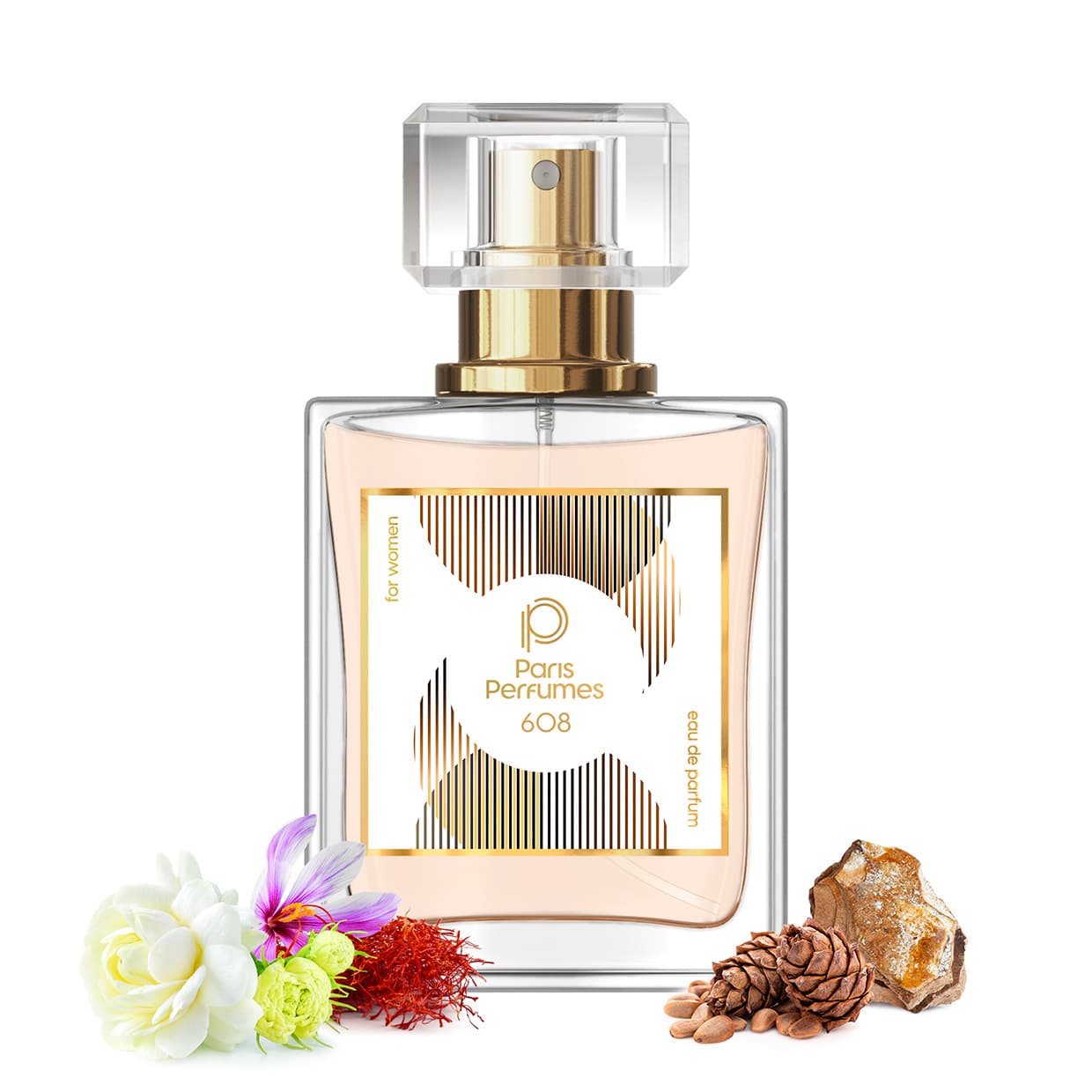 Paris Perfumes N° 608 - 24% | zamiennik Maison Francis Kurkdjian Baccarat Rouge 540 - 30 ml